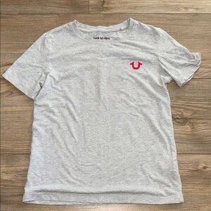 True Religion Light Gray Short Sleeve Tee